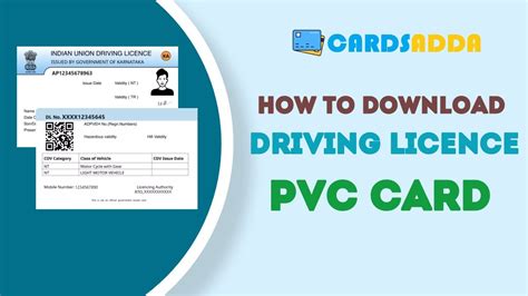 pvc driving licence download